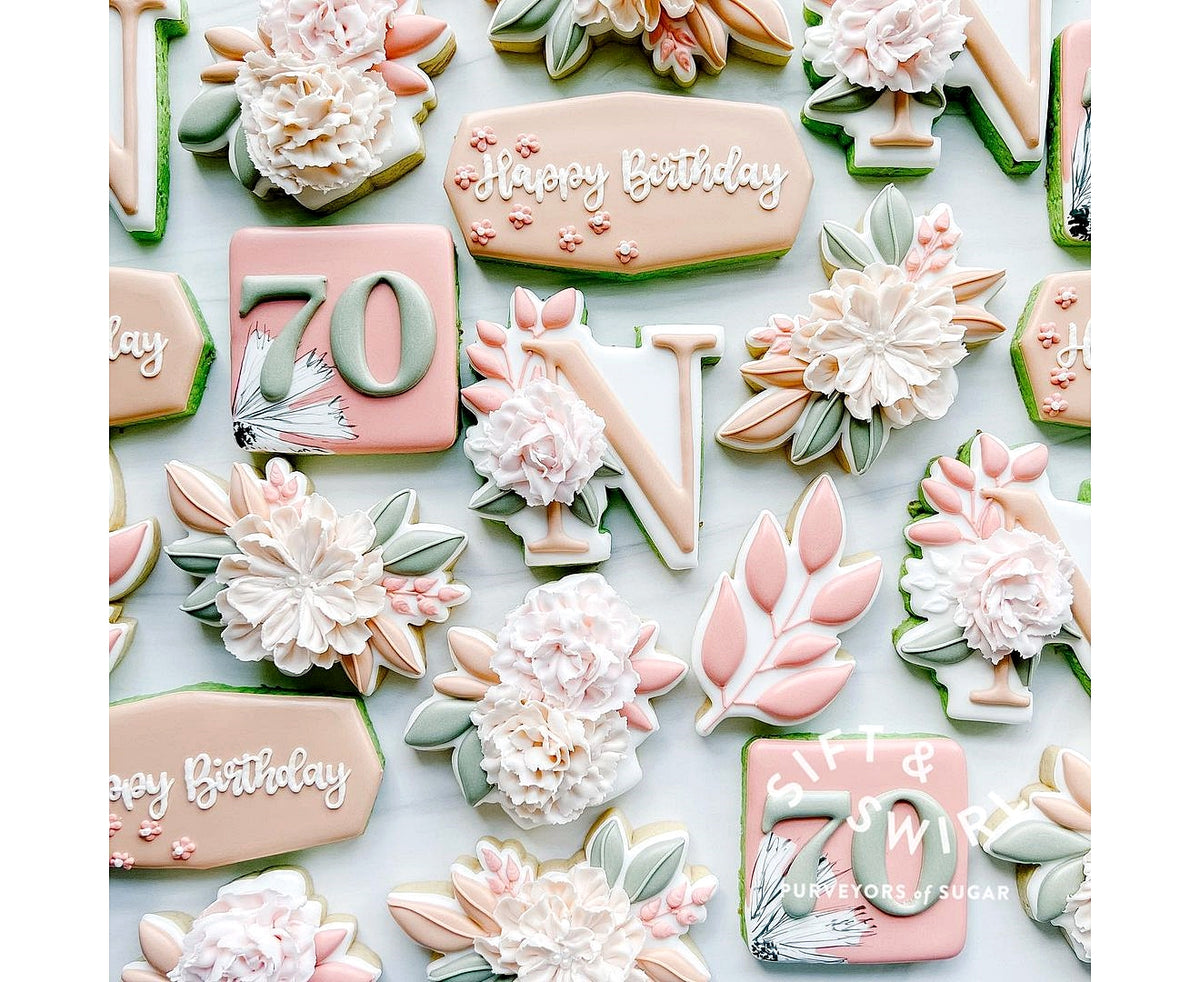 Floral Letter N 1 Cookie Cutter