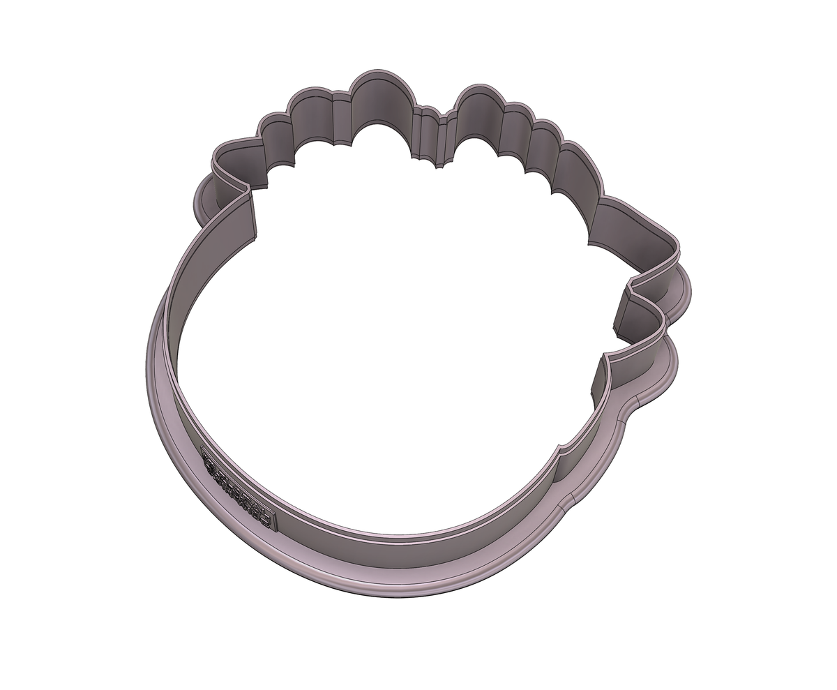 DIGITAL STL Download For Floral Letter O 1 Cookie Cutter