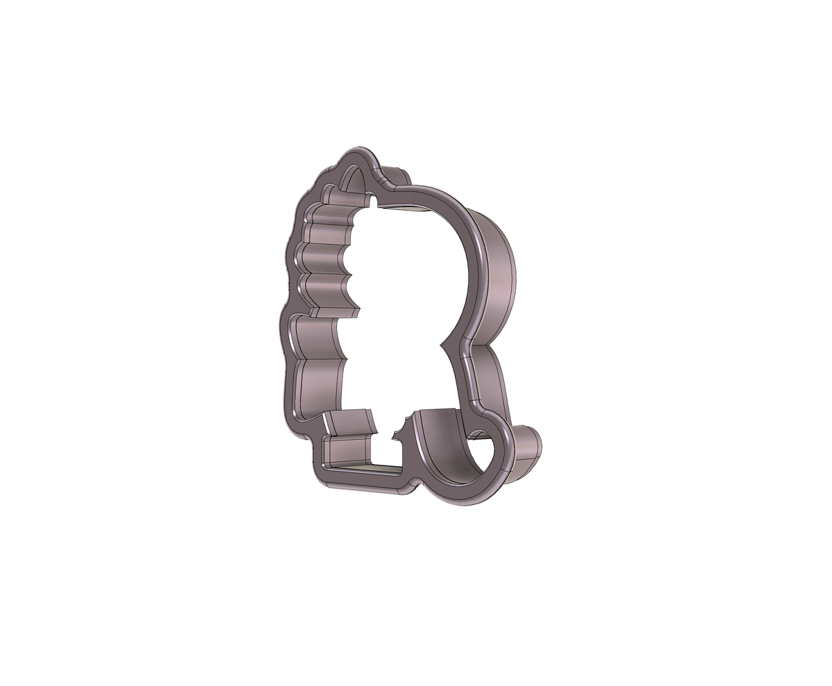 DIGITAL STL Download For Floral Letter R 1 Cookie Cutter