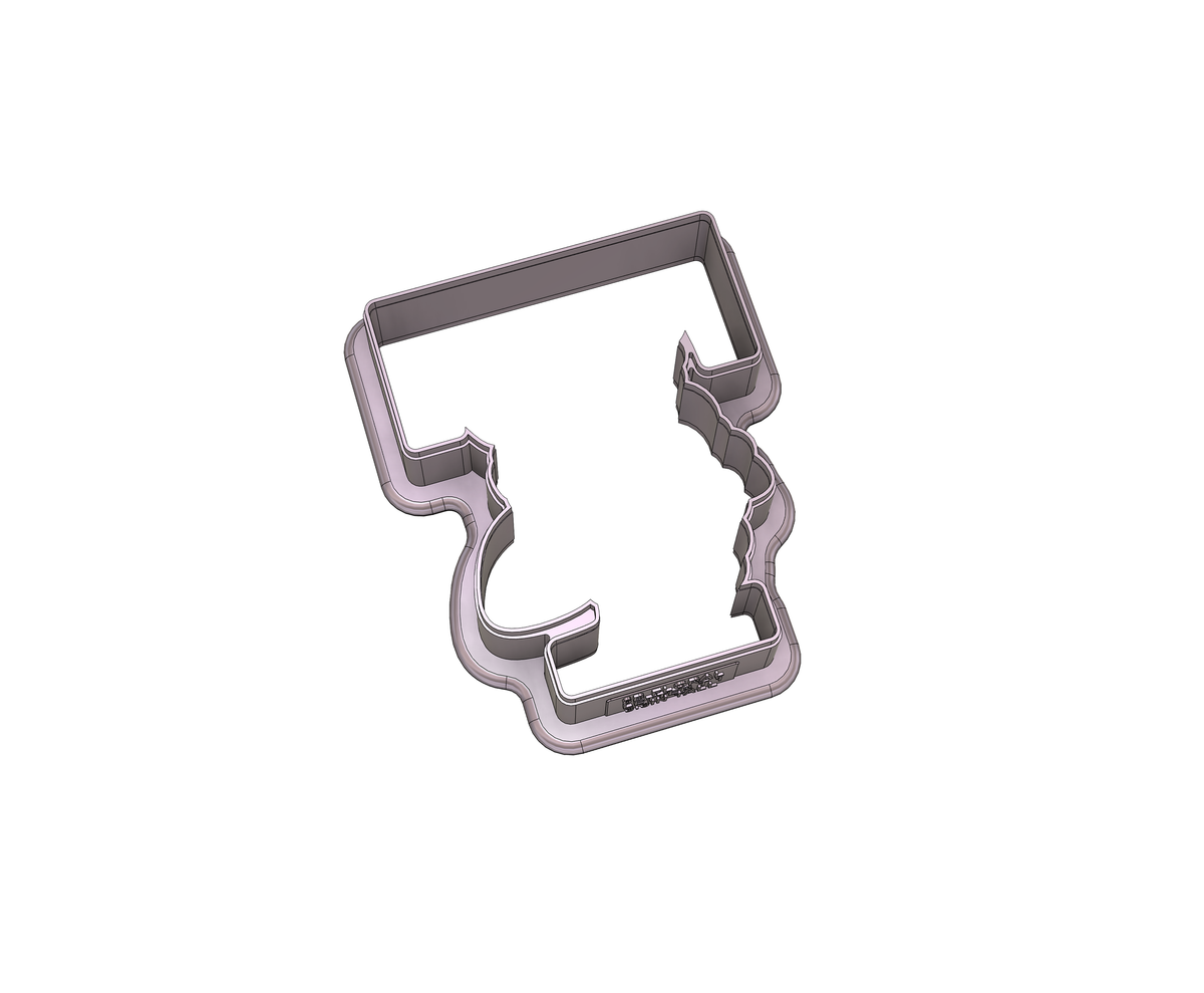 Floral Letter T 1 Cookie Cutter