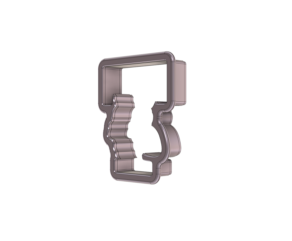 DIGITAL STL Download For Floral Letter T 1 Cookie Cutter