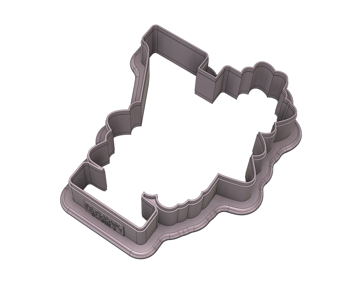 DIGITAL STL Download For Floral Letter Y 1 Cookie Cutter