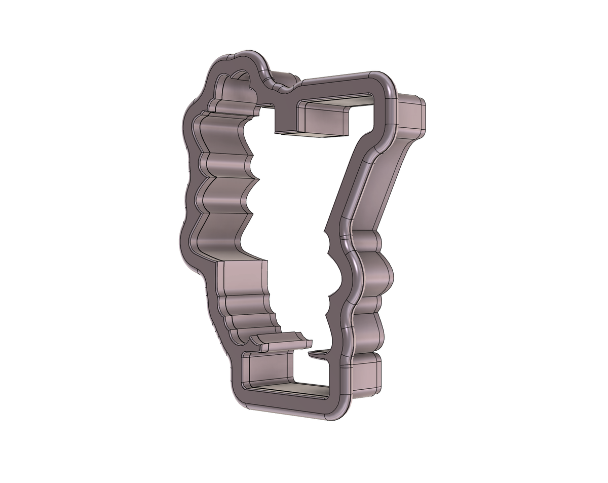 DIGITAL STL Download For Floral Letter Y 1 Cookie Cutter