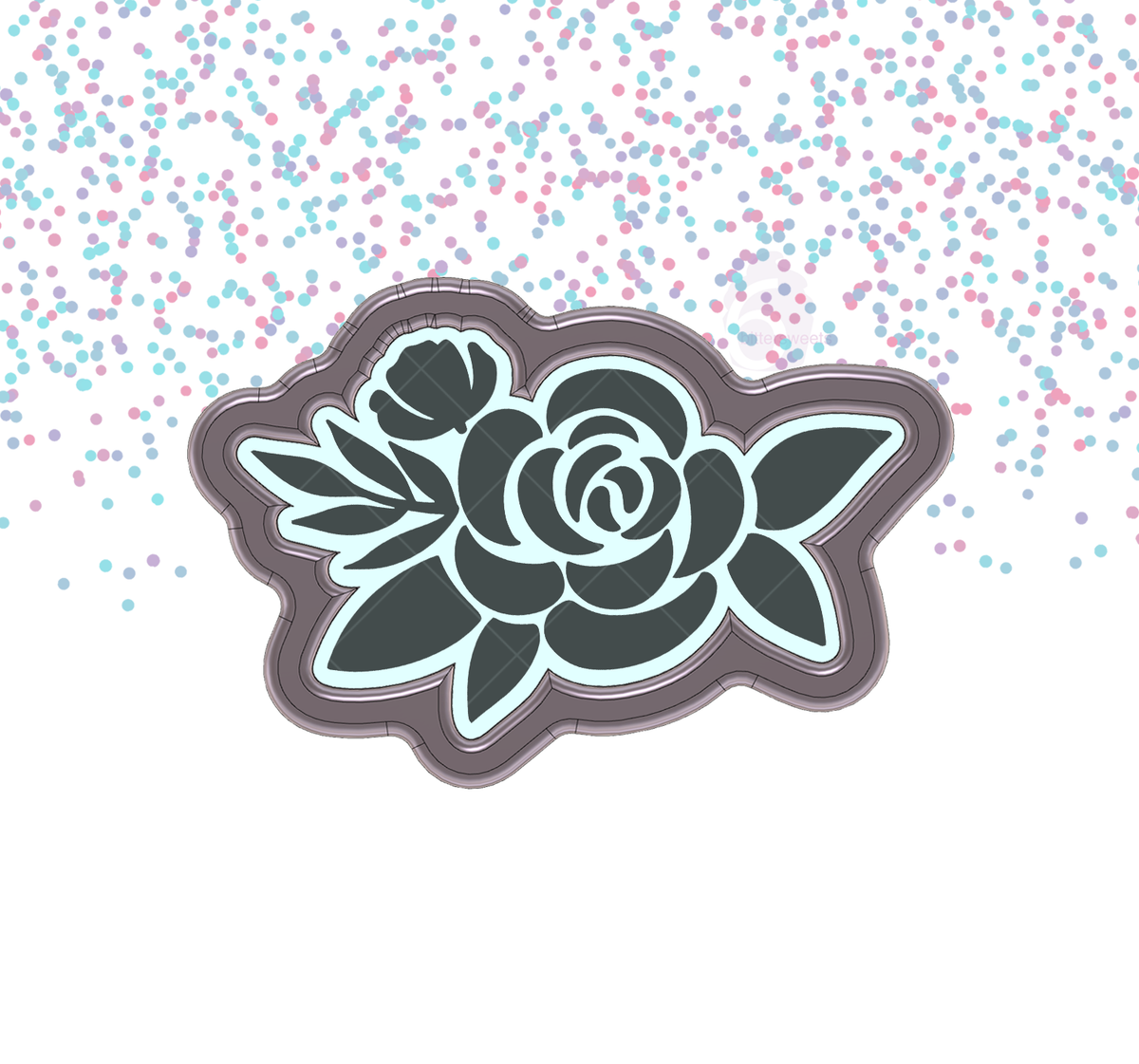 Floral Plaque 1 Cookie Cutter