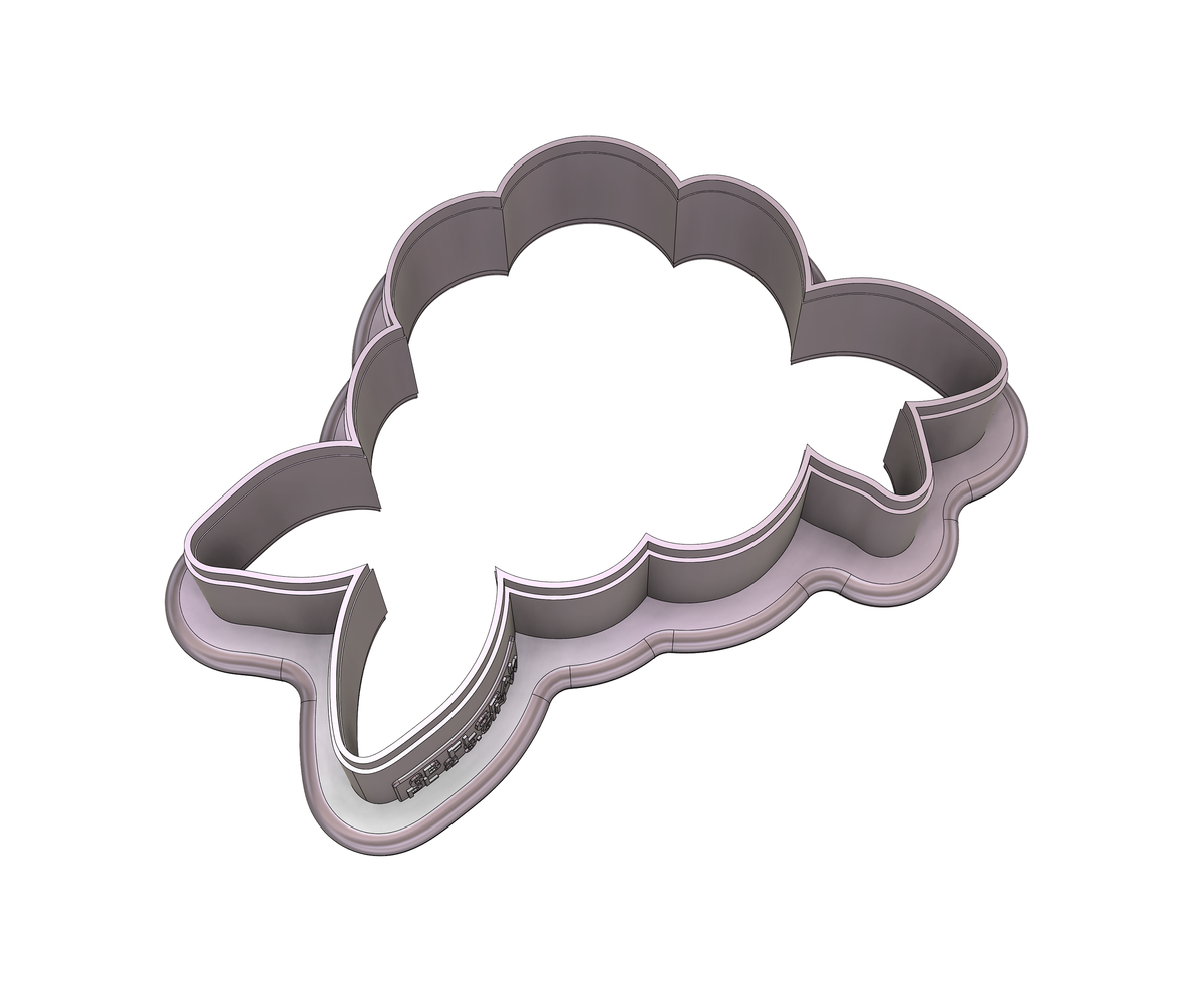 Floral Plaque 2 Cookie Cutter