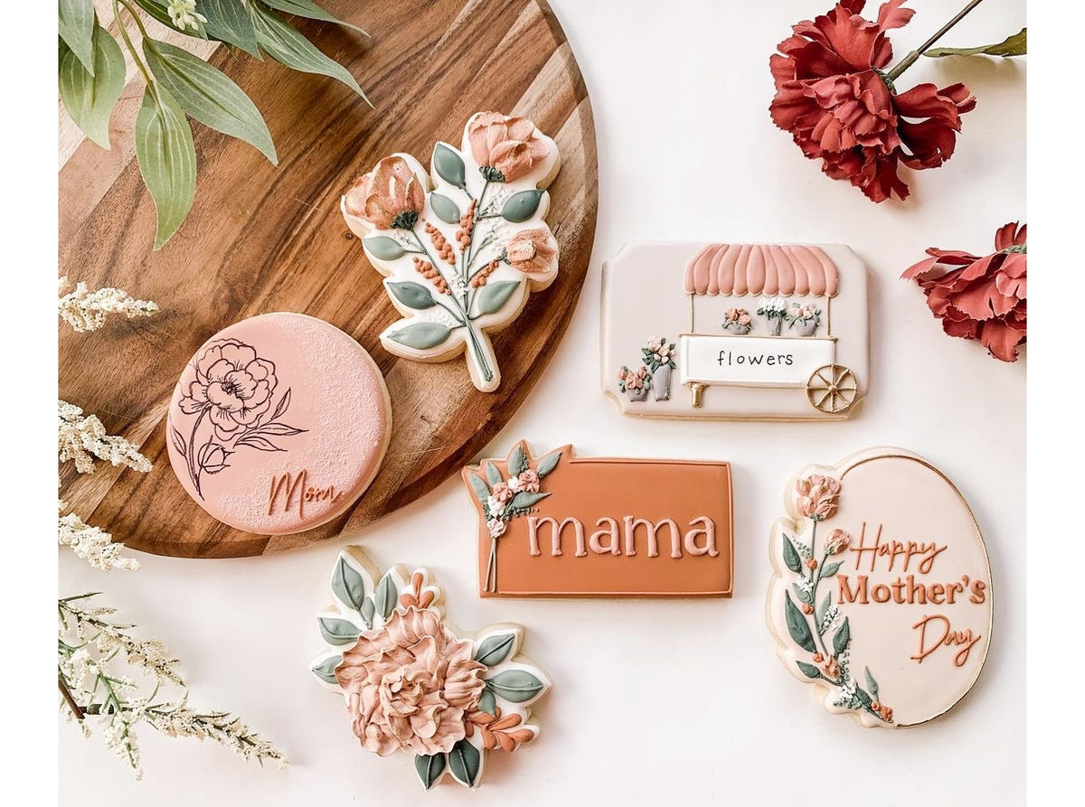 Floral Plaque 4 Cookie Cutter