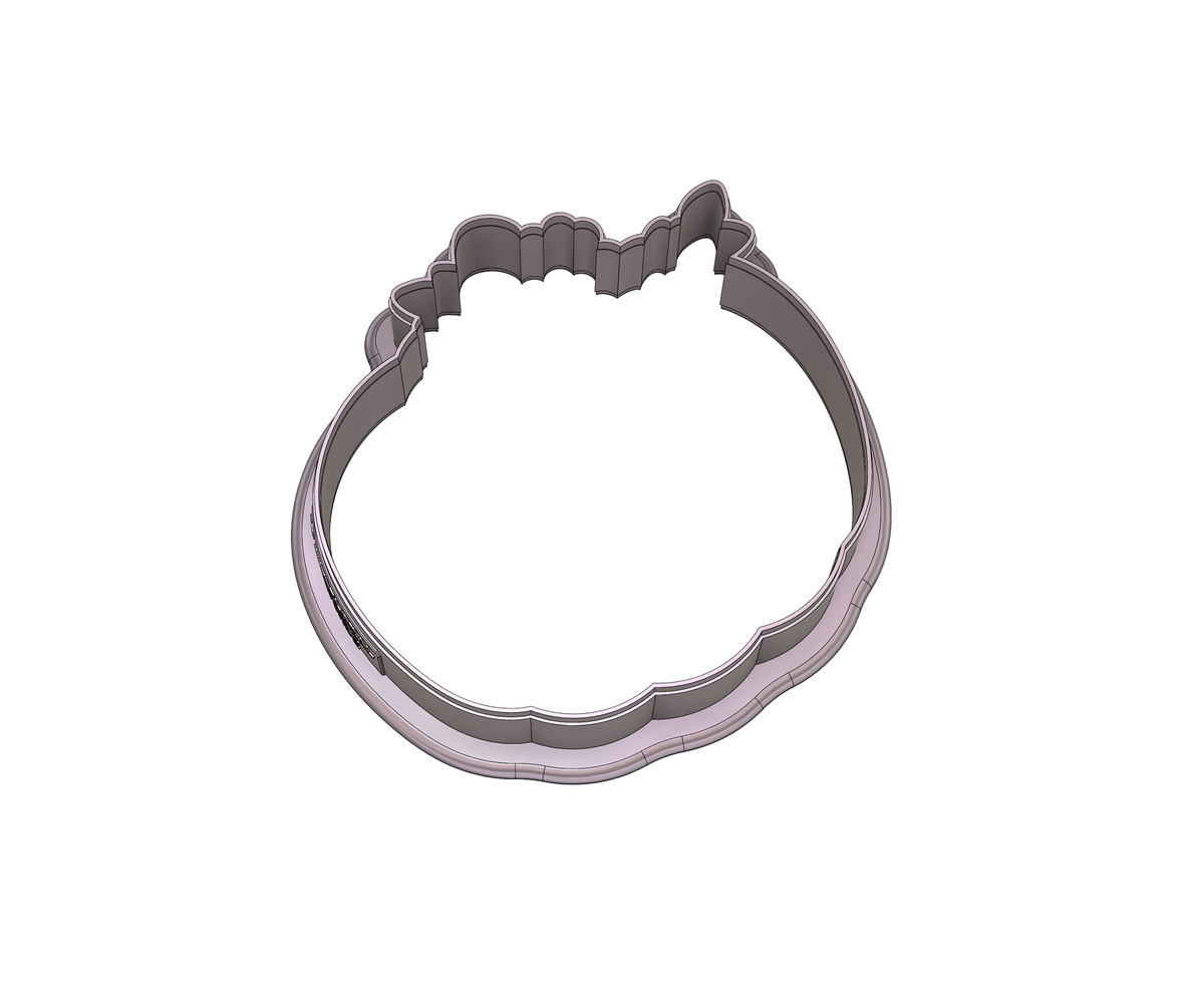 DIGITAL STL Download For Floral Pumpkin 2 Cookie Cutter