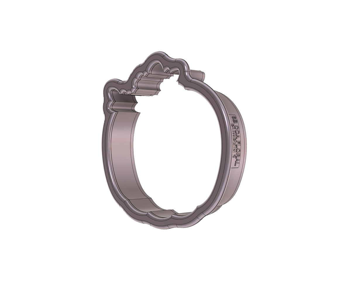 Floral Pumpkin 2 Cookie Cutter