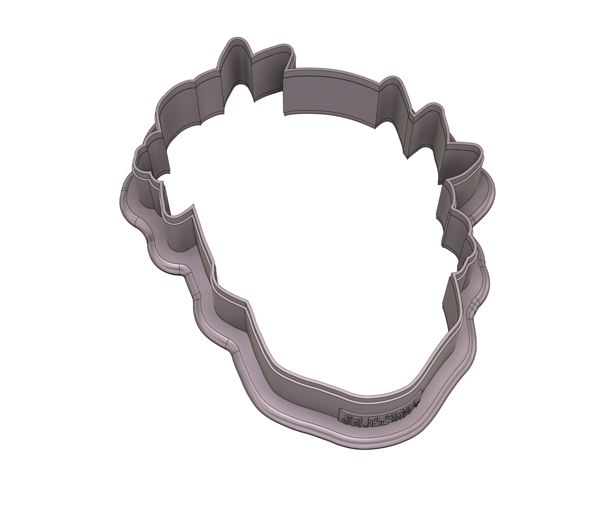 DIGITAL STL Download For Floral Skull 1 Cookie Cutter