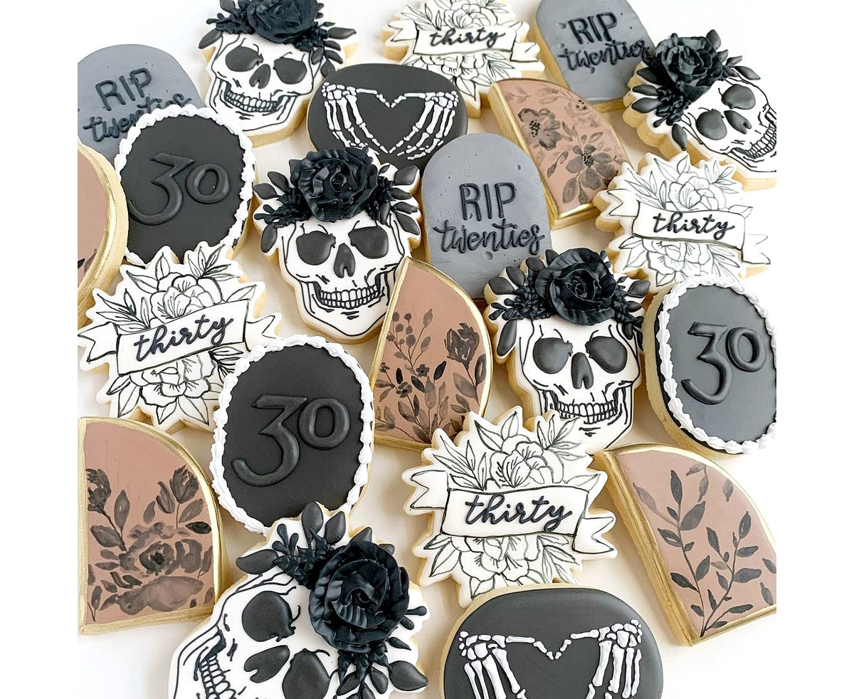 Floral Banner Plaque 3 Cookie Cutter