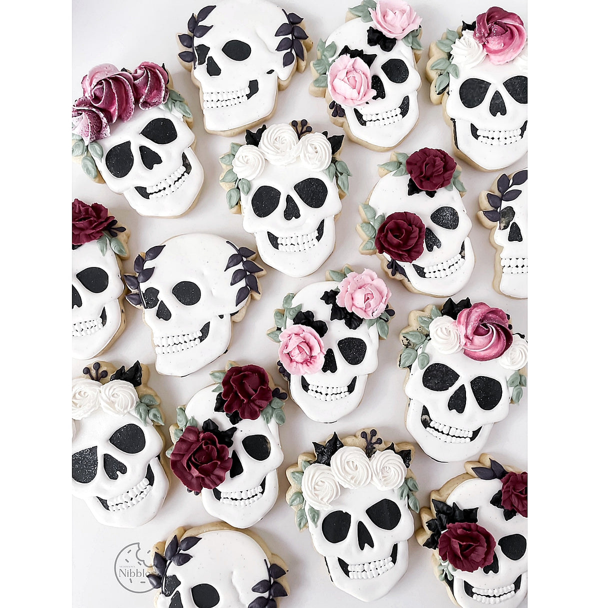DIGITAL STL Download For Floral Skull 2 Cookie Cutter