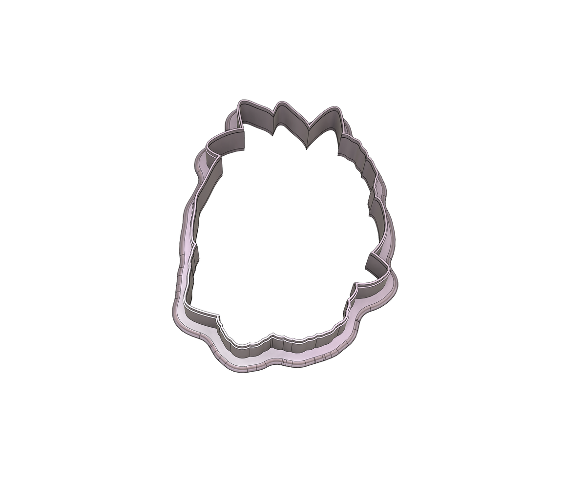 DIGITAL STL Download For Floral Skull 3 Cookie Cutter