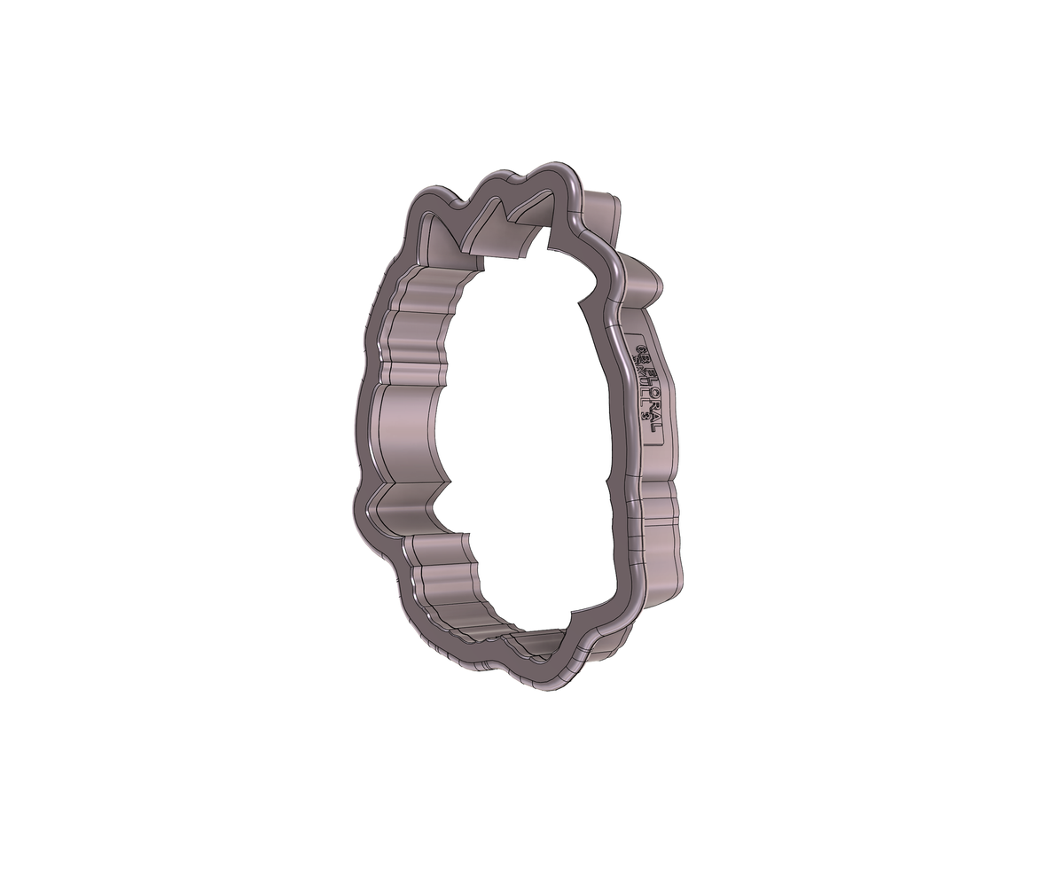 DIGITAL STL Download For Floral Skull 3 Cookie Cutter