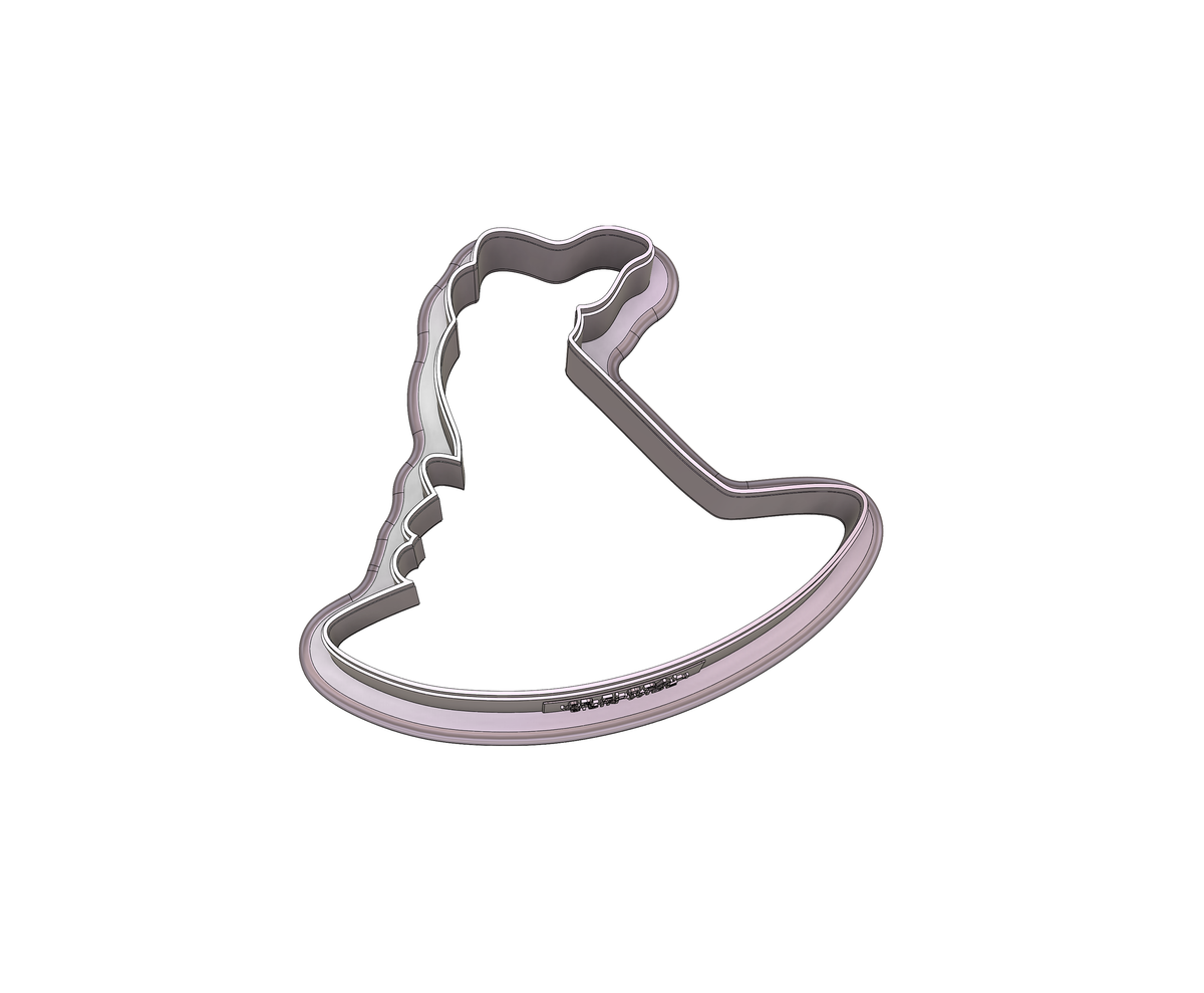 Floral Witch Hat 1 Cookie Cutter