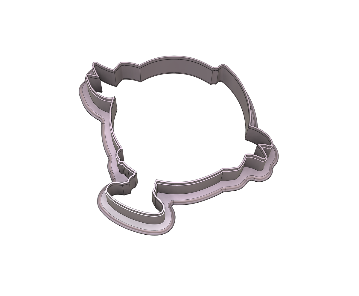 DIGITAL STL Download For Globe Banner Cookie Cutter
