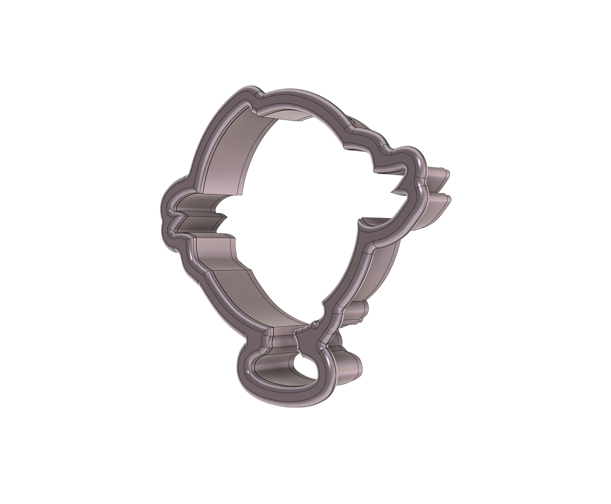 Globe Banner Cookie Cutter