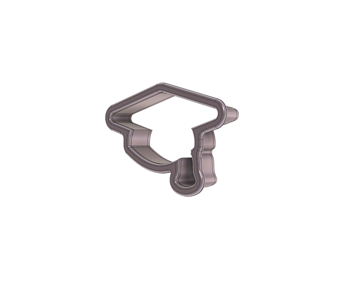 DIGITAL STL Download For Graduation Cap 1 Cookie Cutter