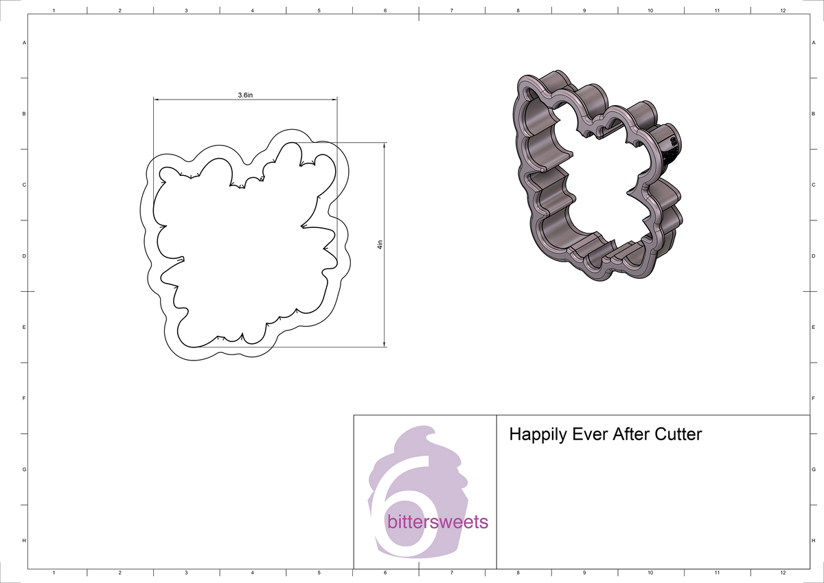 Happily Ever After Lettered Cookie Cutter