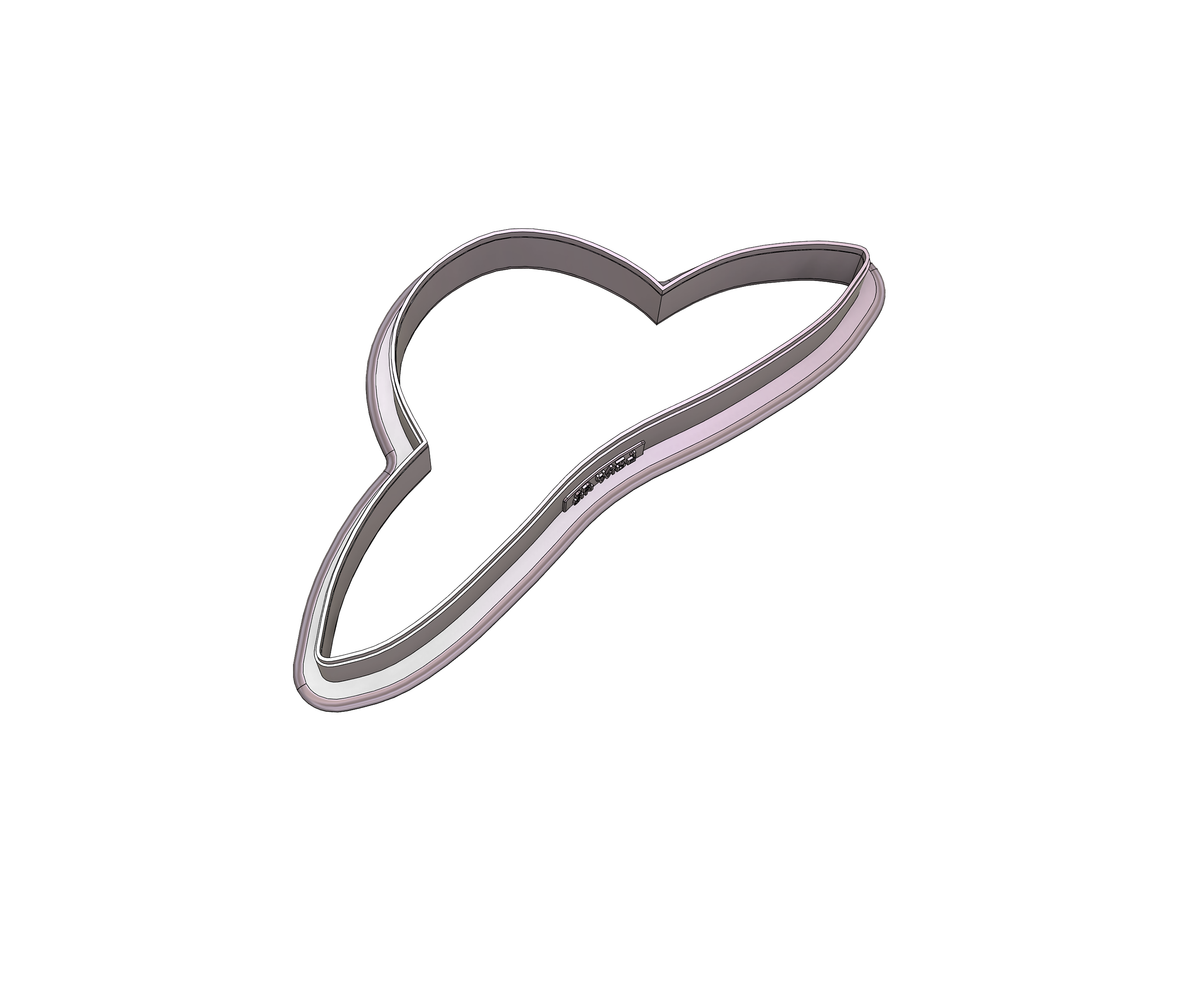 DIGITAL STL Download For Hat 1 Cookie Cutter