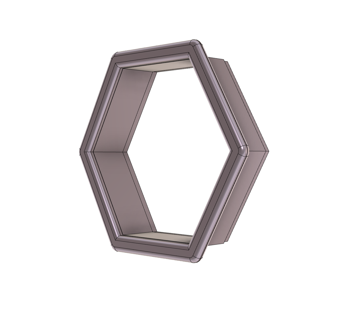 DIGITAL STL Download For Hexagon Cookie Cutter