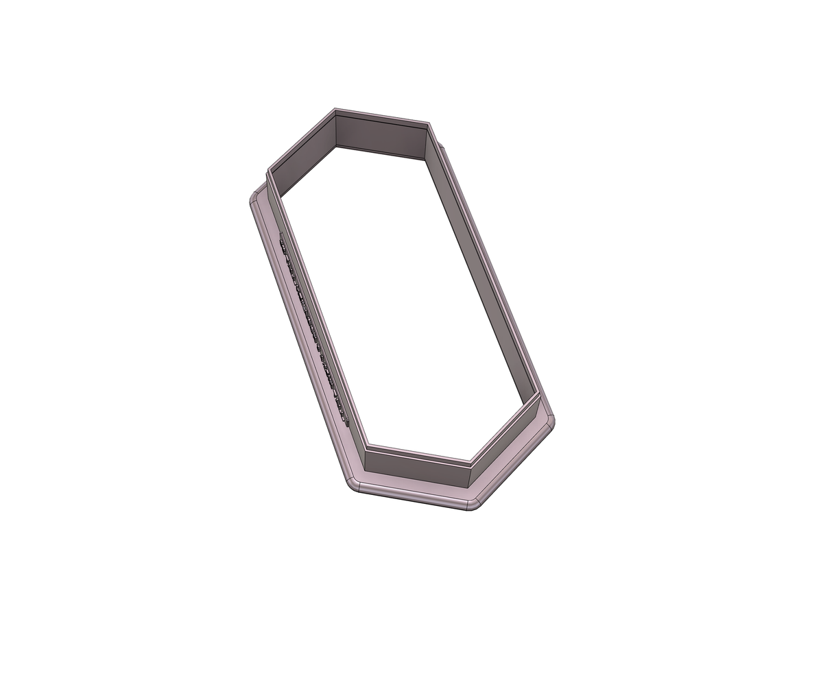 Tall Hexagon Plaque 3 Cookie Cutter