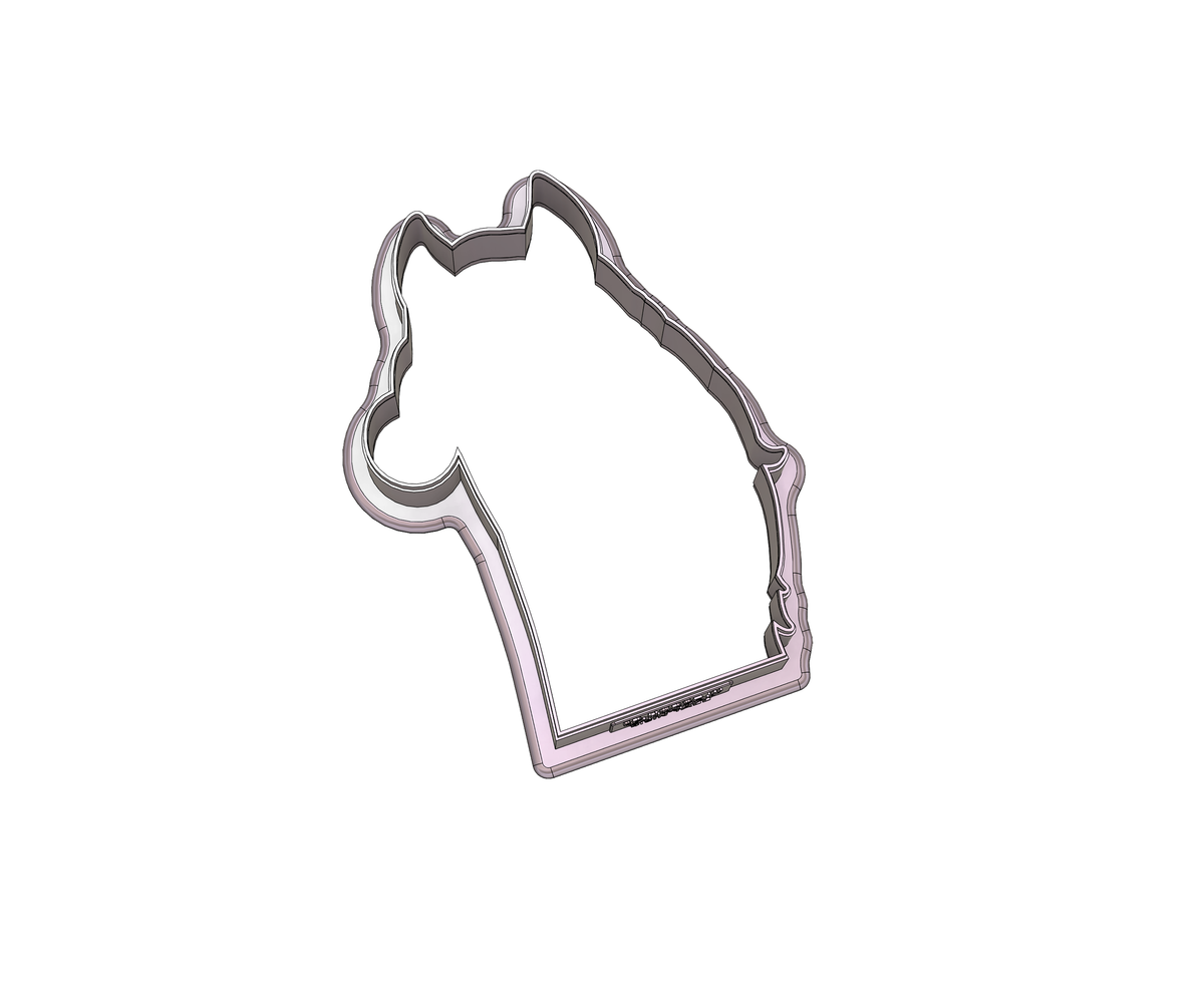 Horse With Santa Hat Cookie Cutter