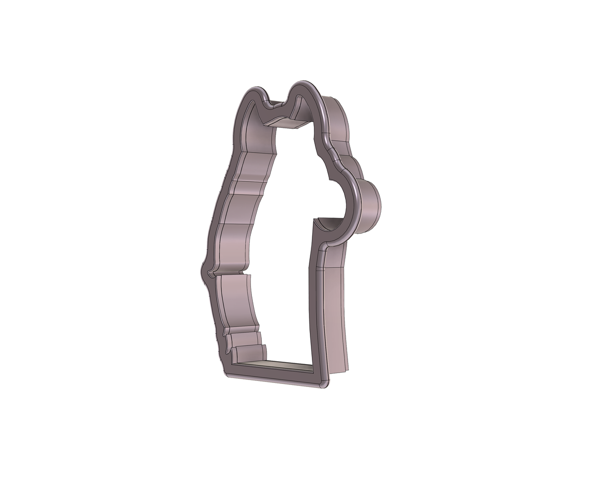 Horse With Santa Hat Cookie Cutter