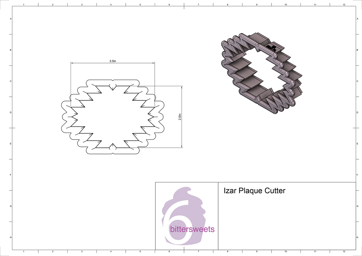 Izar Plaque Cookie Cutter