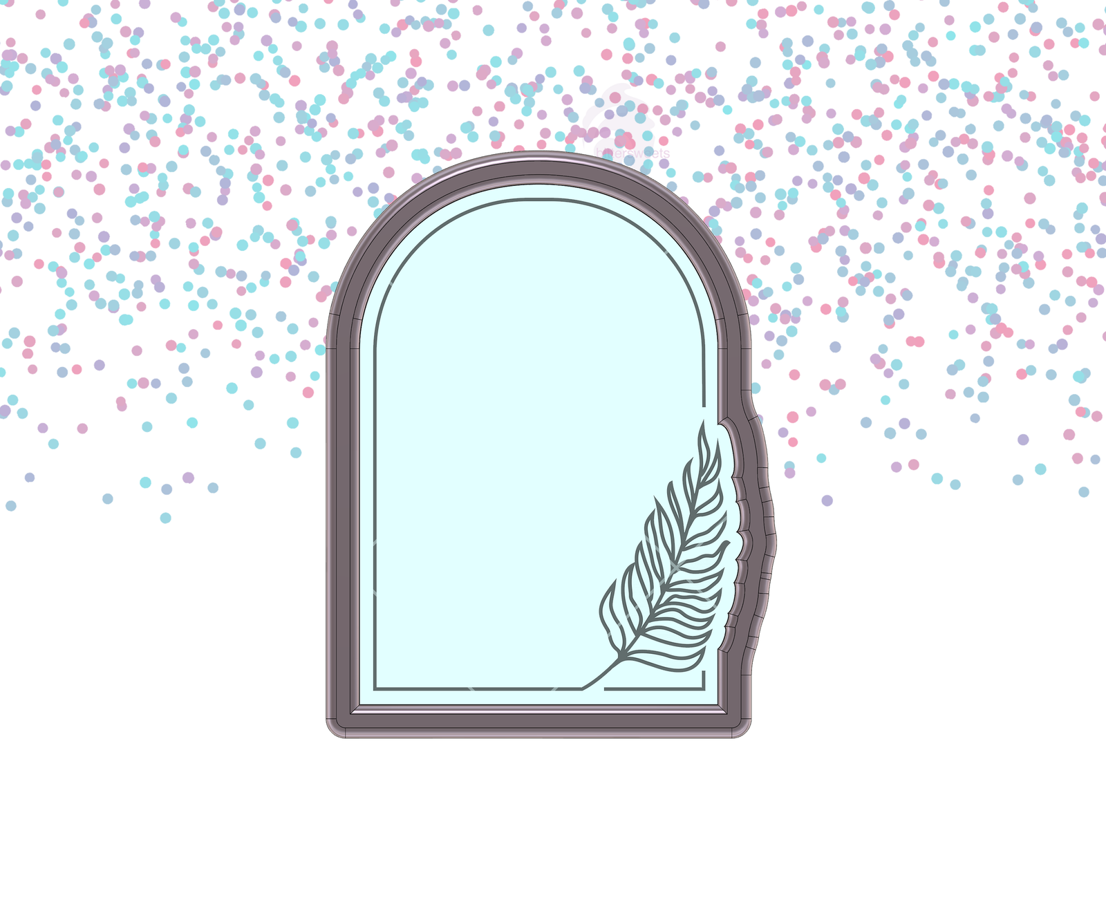 DIGITAL STL Download For Leaf Arch Plaque 1 Cookie Cutter