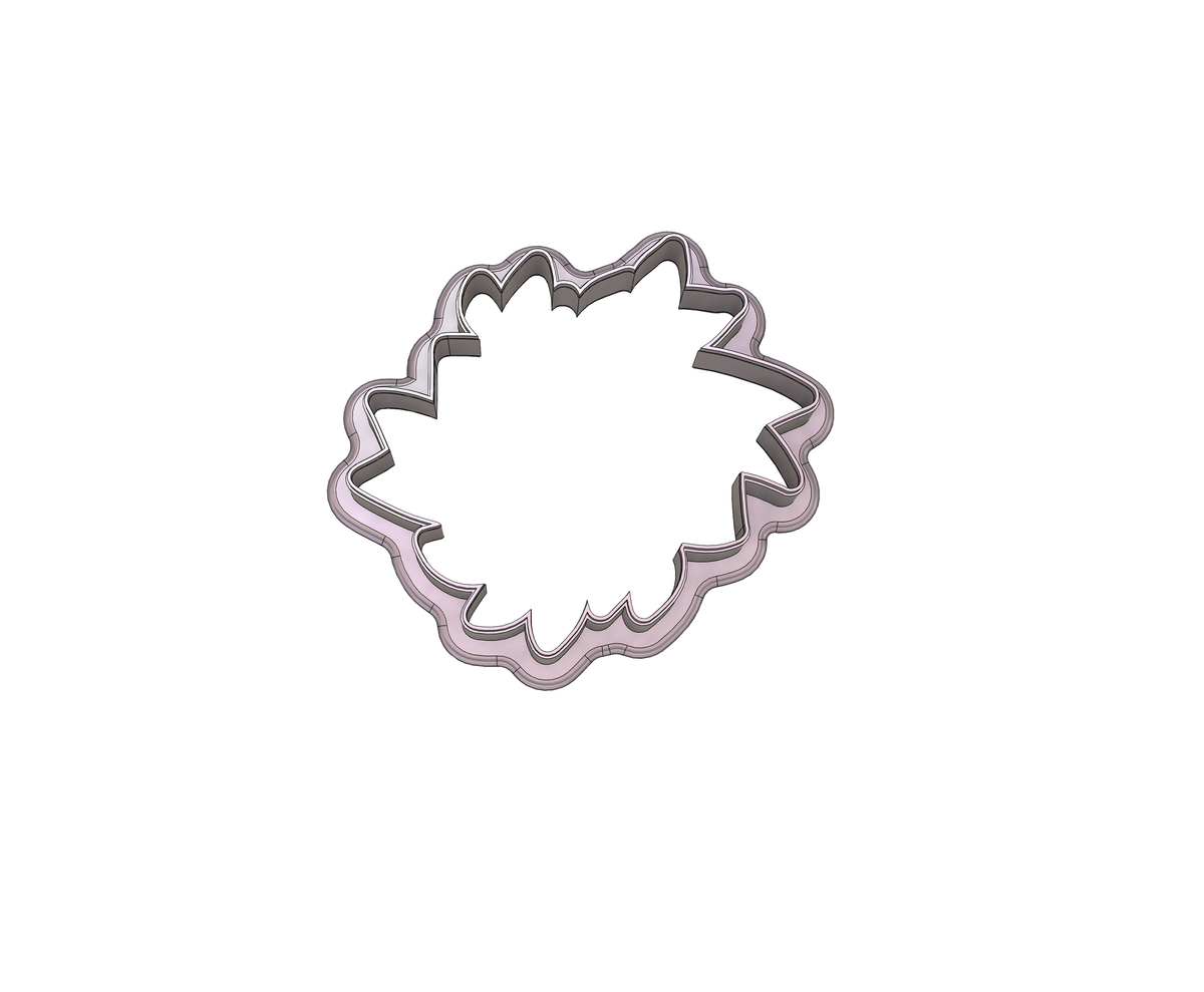 DIGITAL STL Download For Leaf Banner Plaque 1 Cookie Cutter