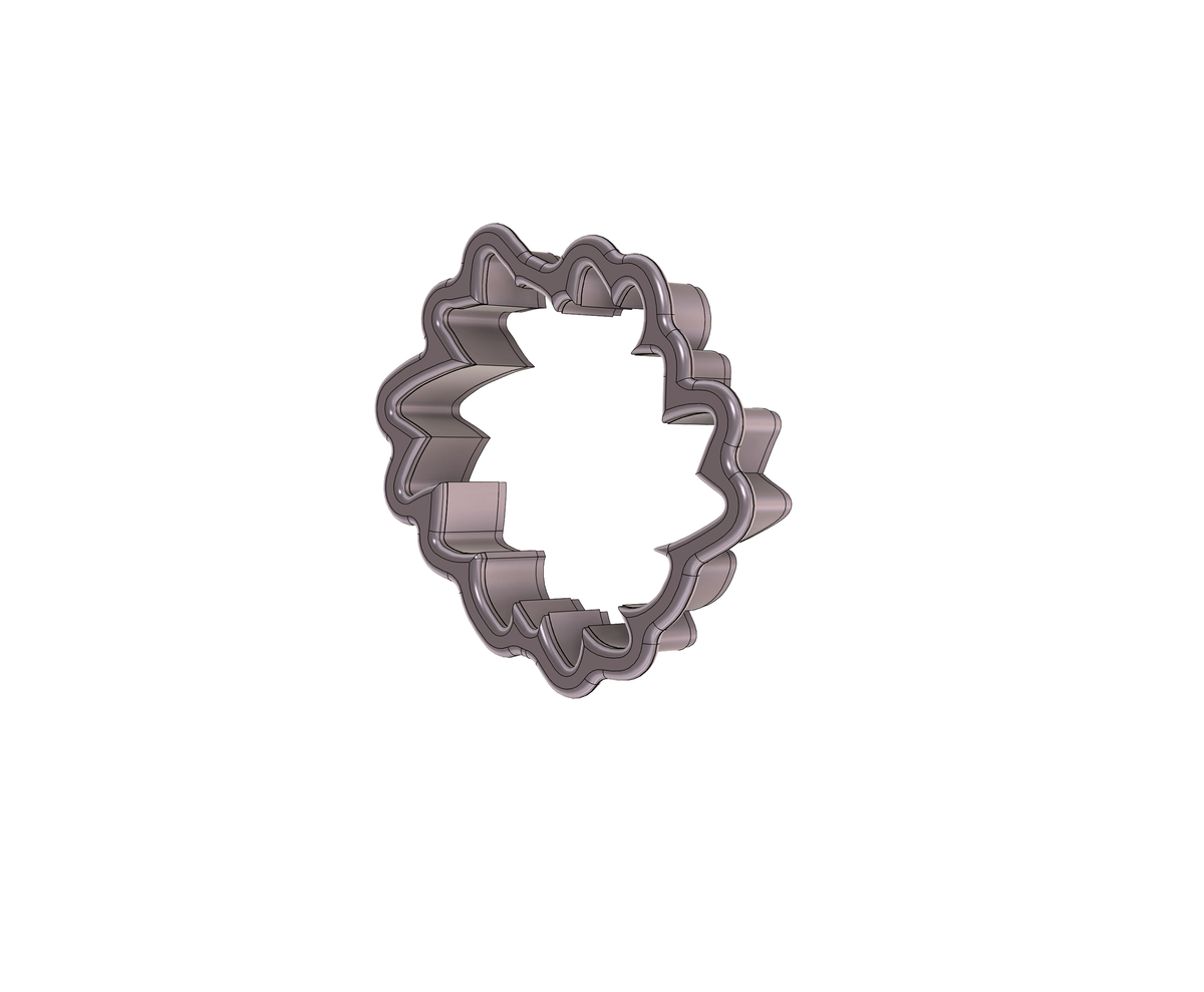 DIGITAL STL Download For Leaf Banner Plaque 1 Cookie Cutter