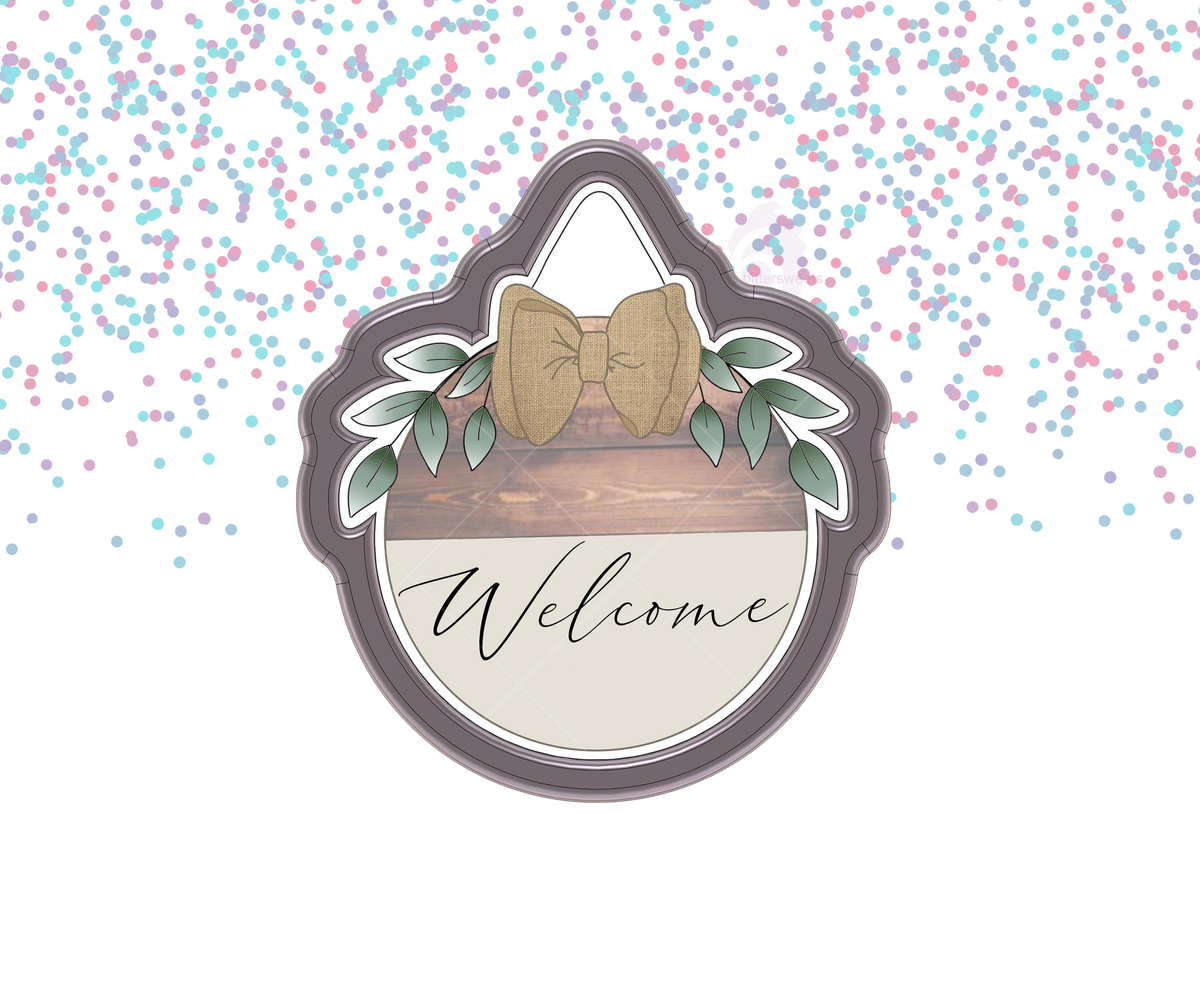 DIGITAL STL Download For Leaf Door Sign 1 Cookie Cutter