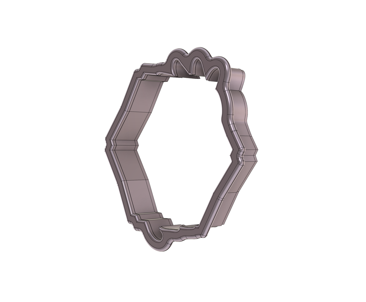 Leaf Geometric Plaque 1 Cookie Cutter