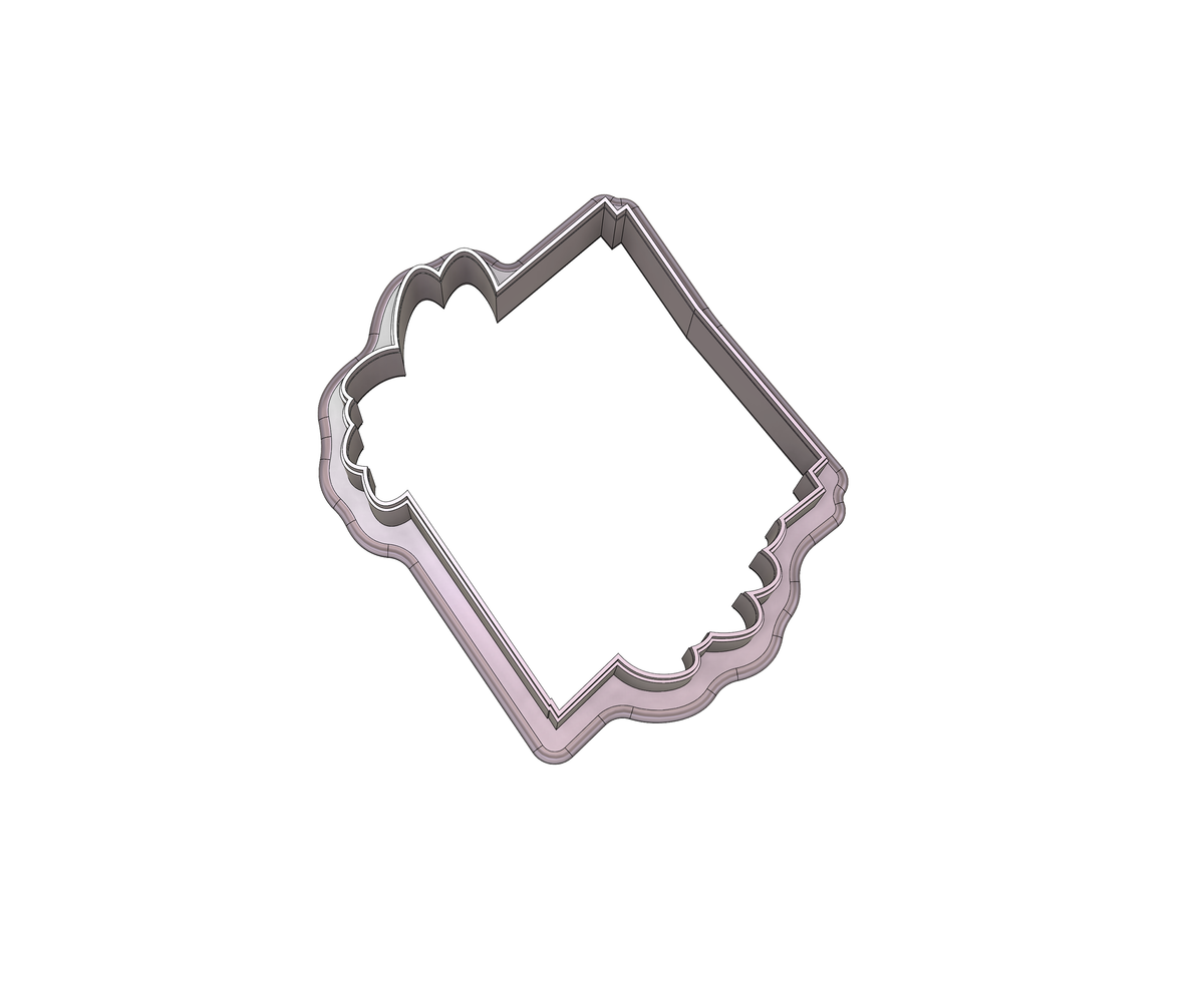 Leaf Geometric Plaque 2 Cookie Cutter