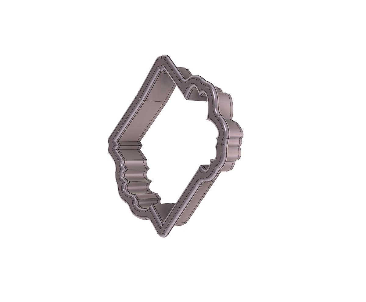 Leaf Geometric Plaque 2 Cookie Cutter