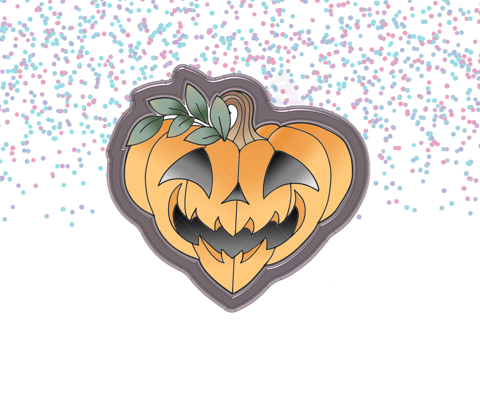 Leaf Heart Pumpkin Cookie Cutter