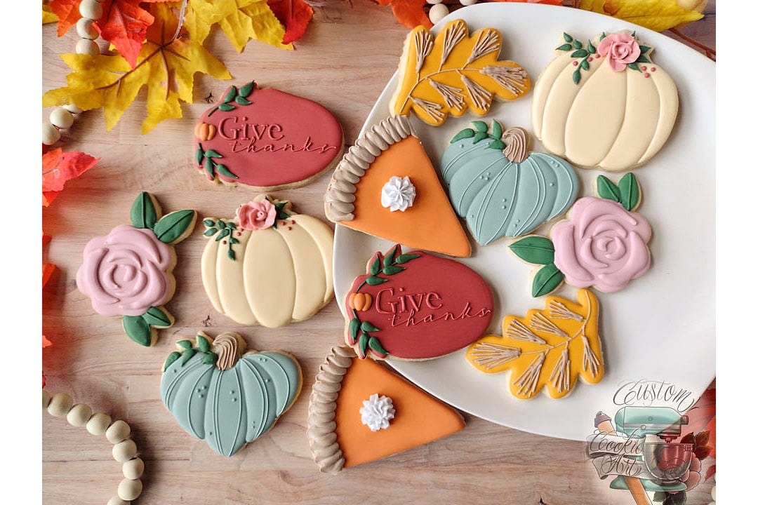 Floral Pumpkin 2 Cookie Cutter