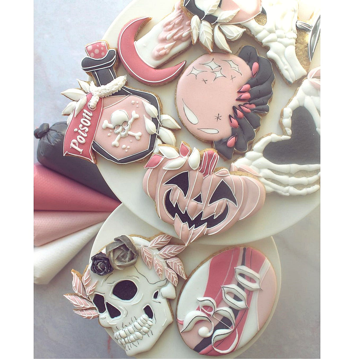 DIGITAL STL Download For Leaf Skull 1 Cookie Cutter