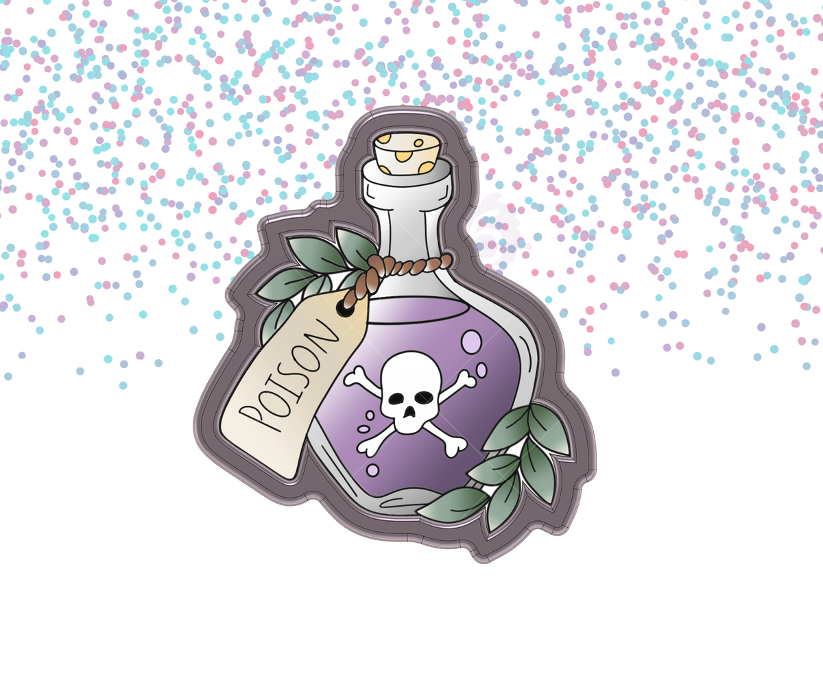 DIGITAL STL Download For Leaf Potion Bottle 1 Cookie Cutter