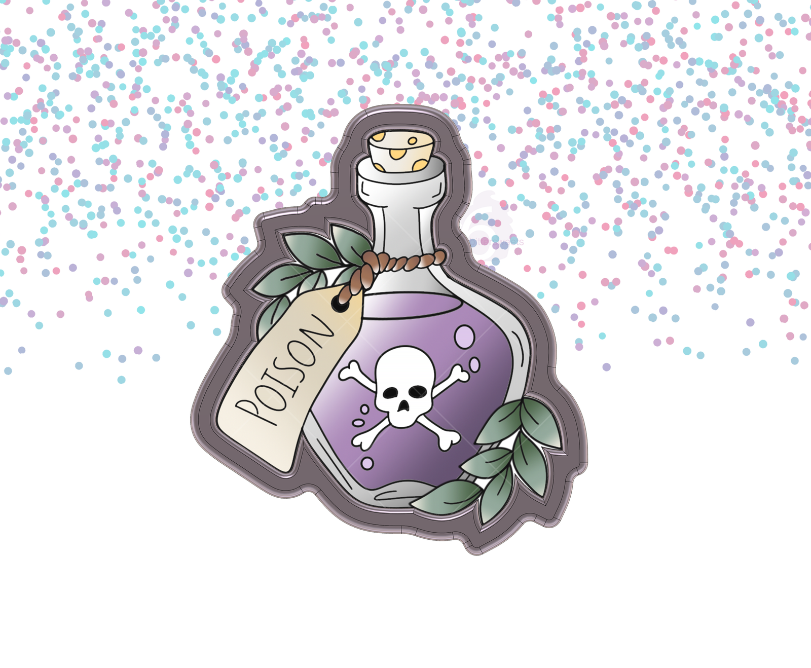 Leaf Potion Bottle 1 Cookie Cutter