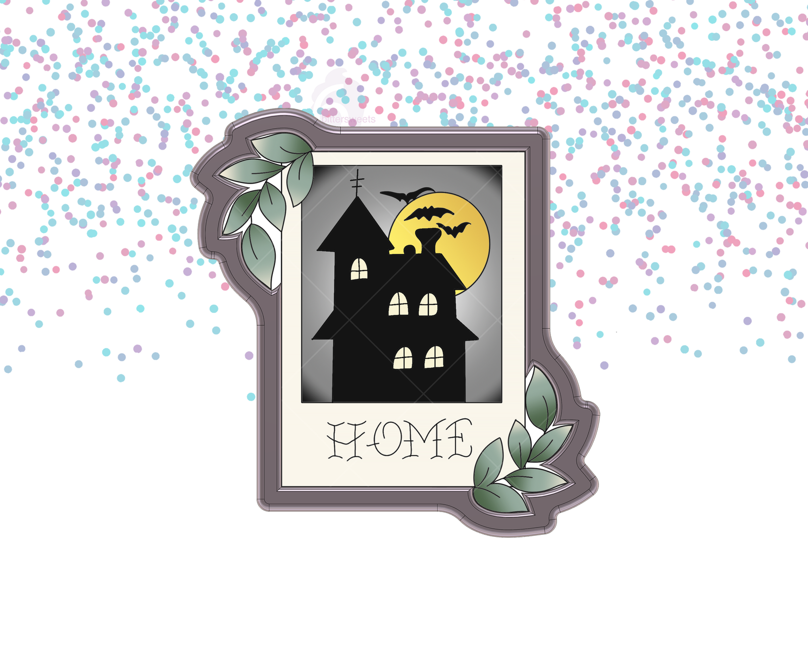 Leaf Rectangle Plaque 2 Cookie Cutter