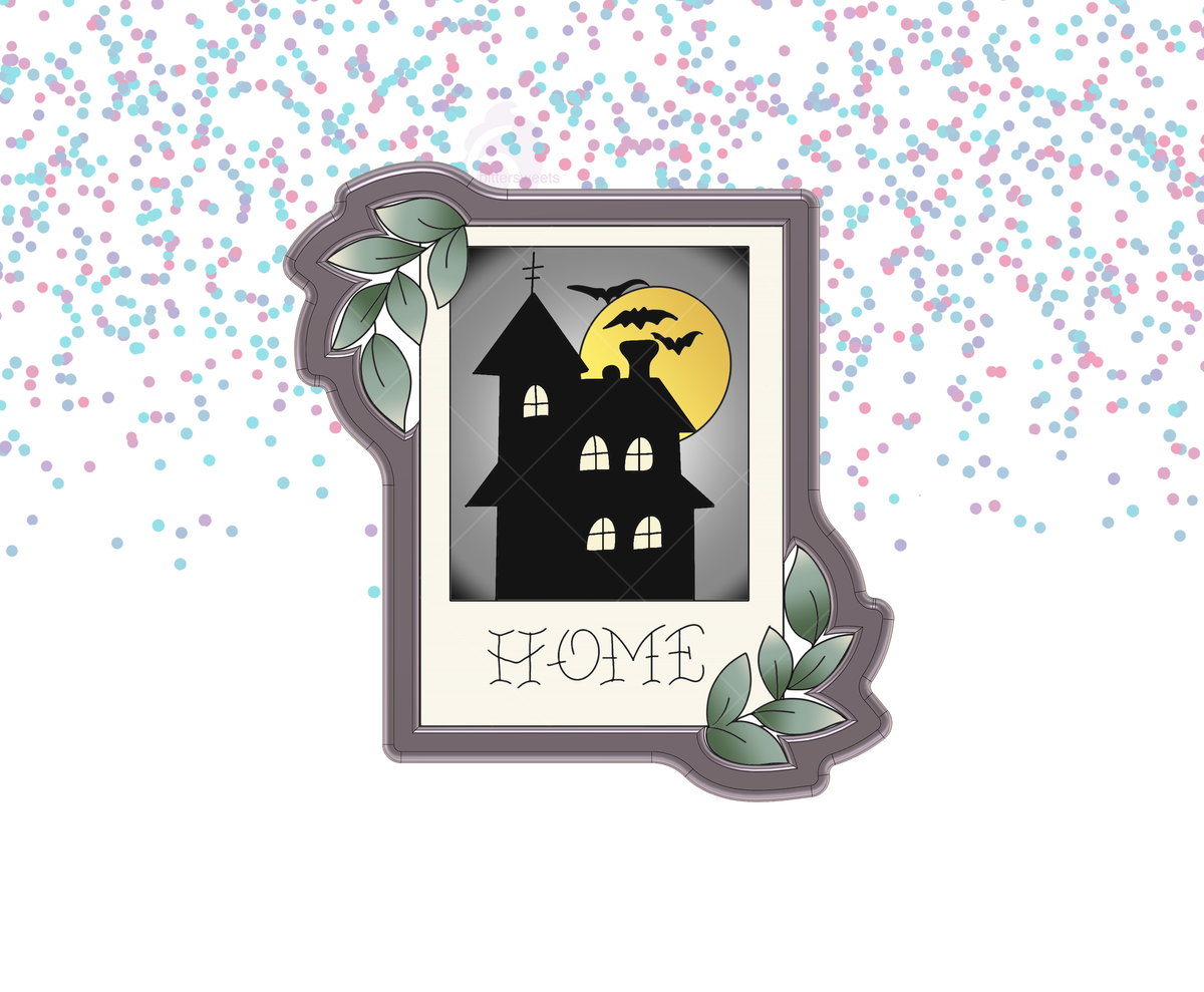 DIGITAL STL Download For Leaf Rectangle Plaque 2 Cookie Cutter