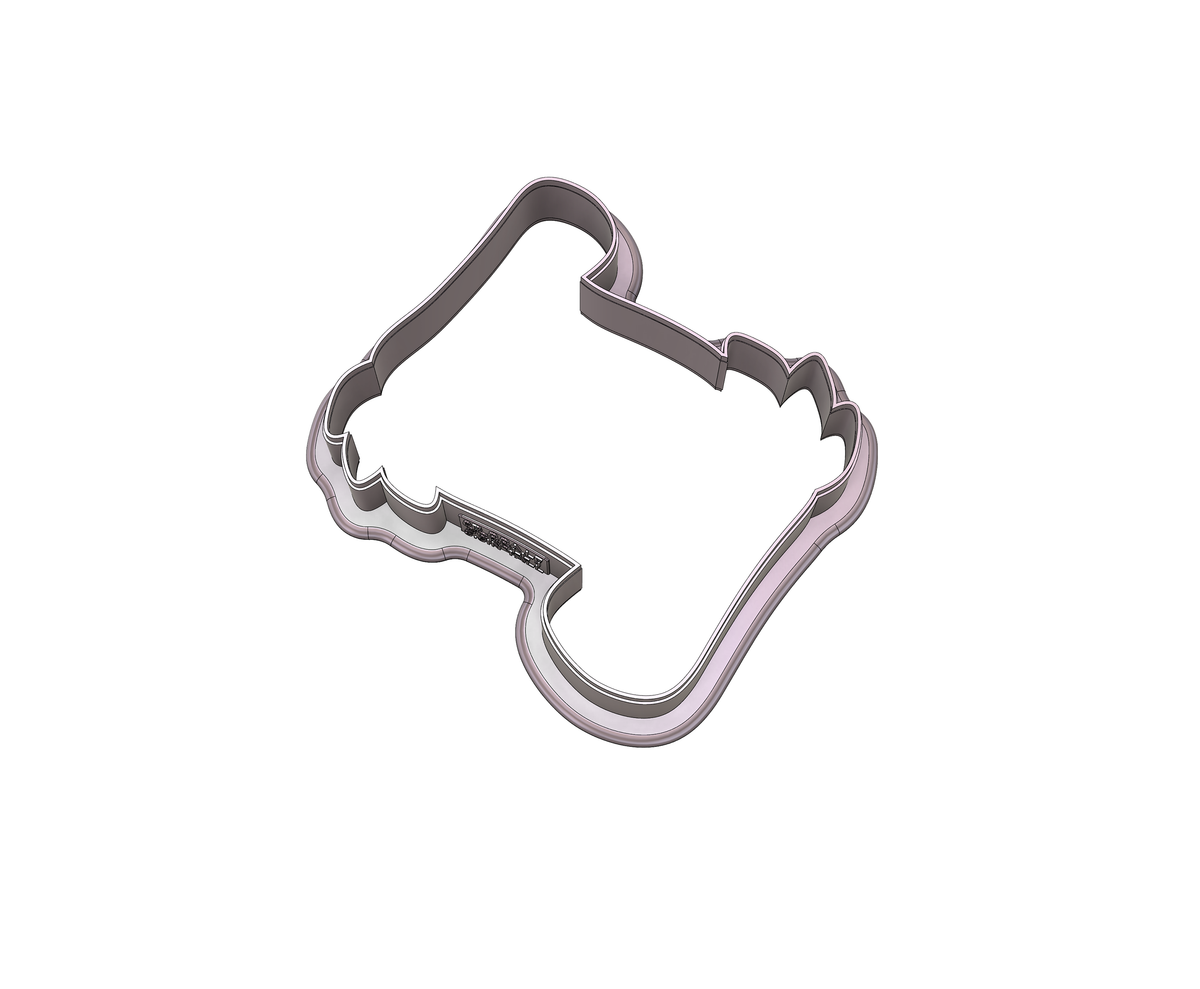 DIGITAL STL Download For Leaf Scroll 1 Cookie Cutter