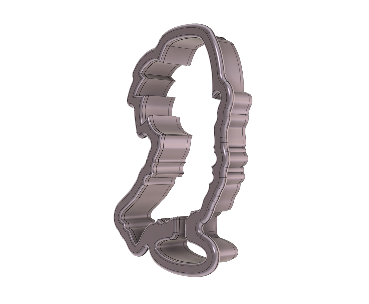 Leaf Skeleton Hand Wine Glass Cookie Cutter