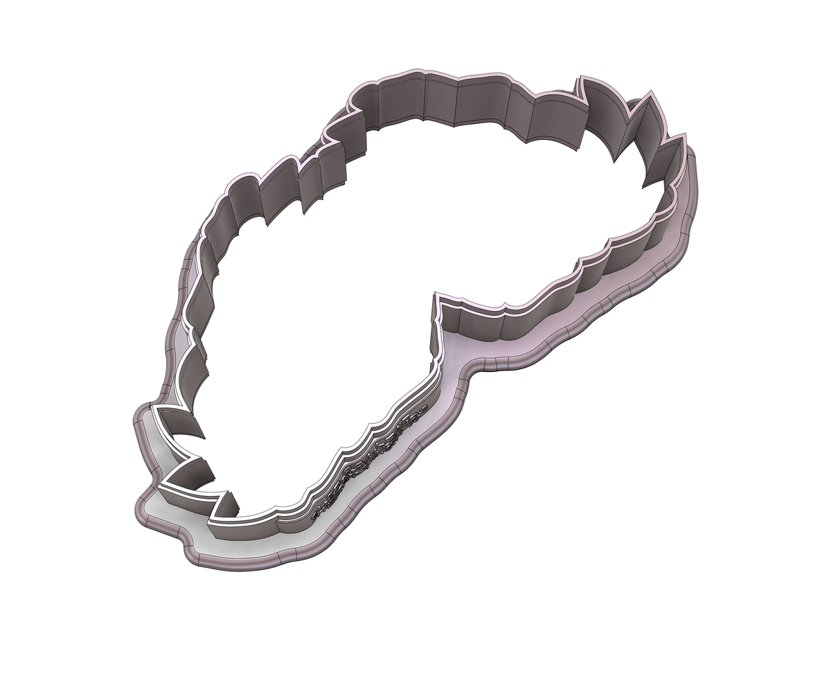 DIGITAL STL Download For Leaf Skeleton Hands Heart 1 Cookie Cutter