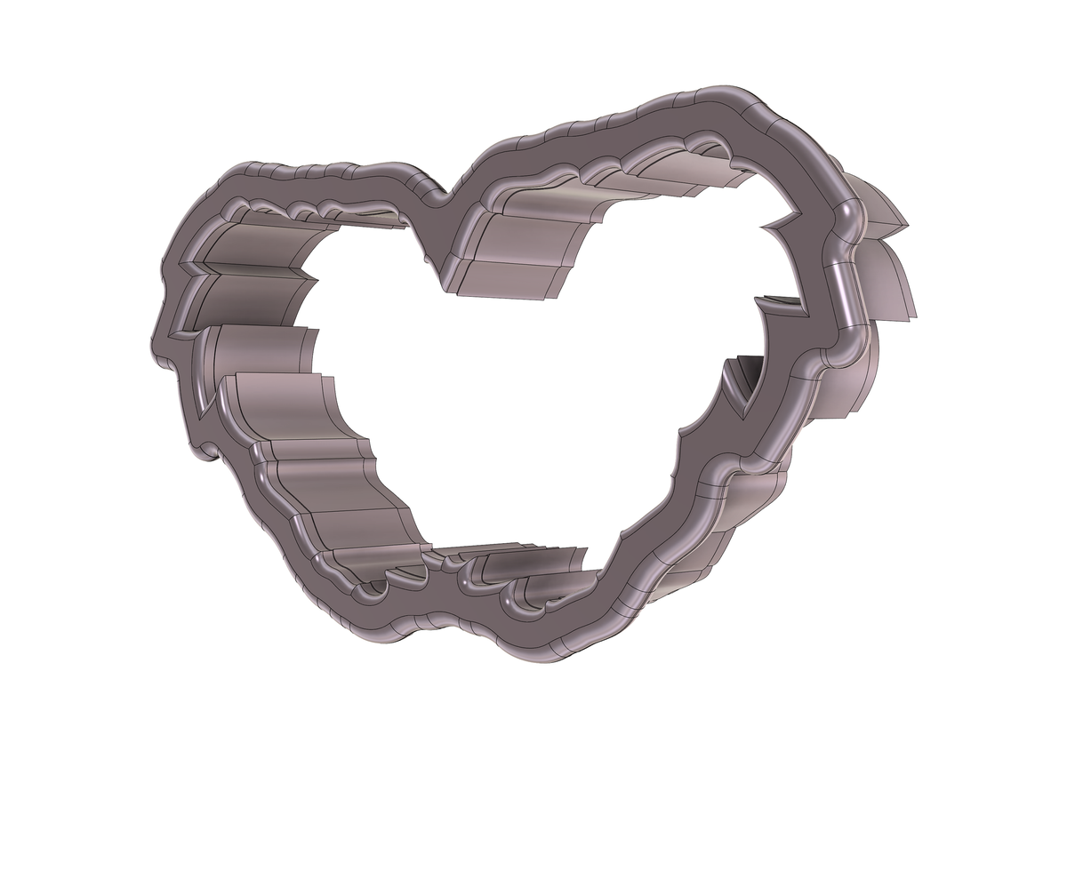 DIGITAL STL Download For Leaf Skeleton Hands Heart 1 Cookie Cutter