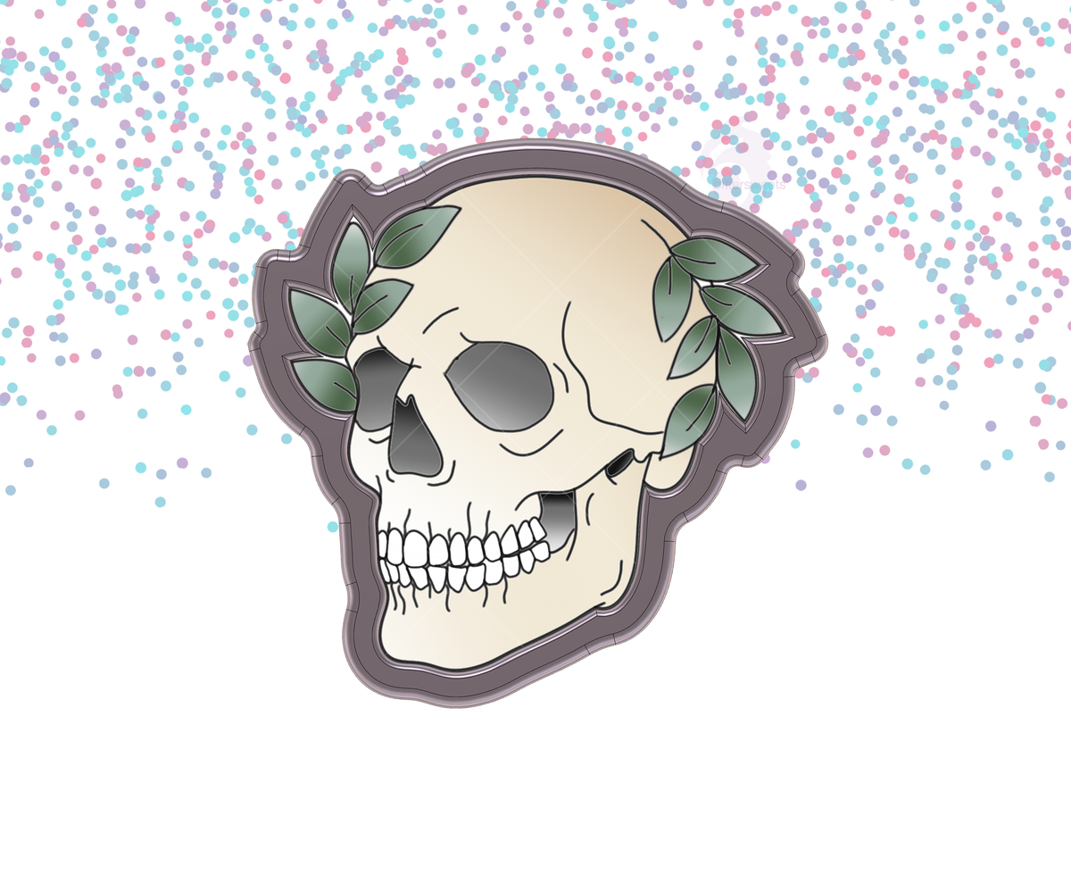 Leaf Skull 1 Cookie Cutter