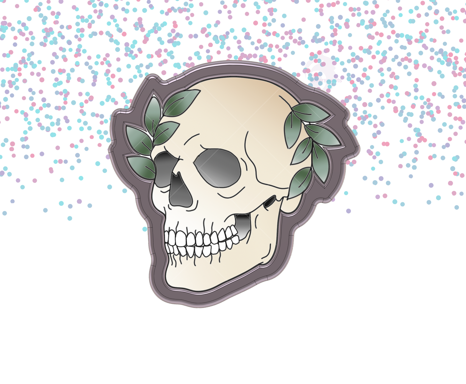 Leaf Skull 1 Cookie Cutter