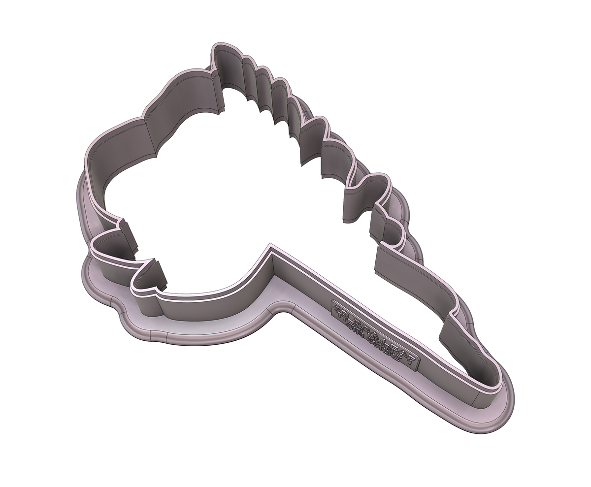 DIGITAL STL Download For Leaf Tied Bone 1 Cookie Cutter