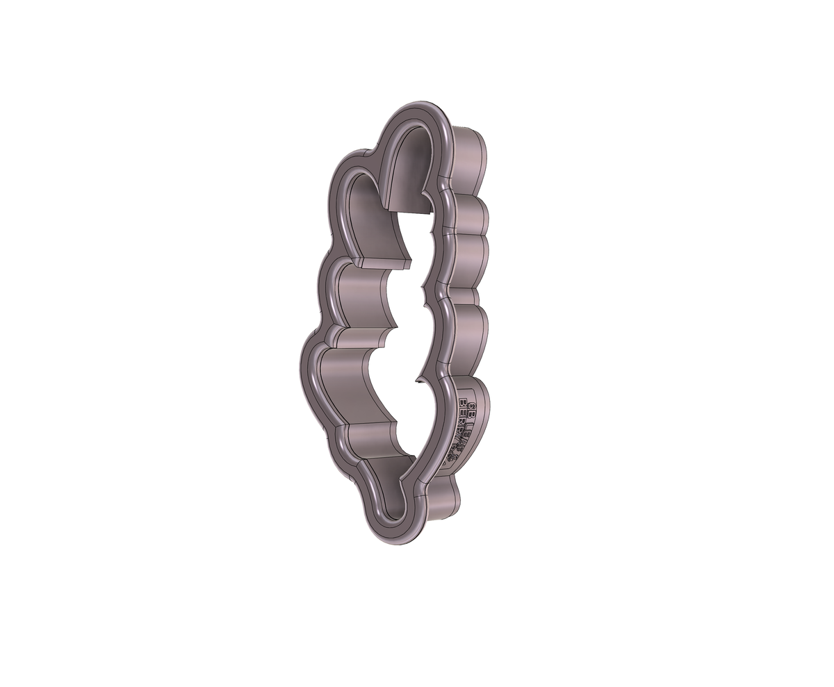 DIGITAL STL Download For Leaf &amp; Berry Branch 1 Cookie Cutter